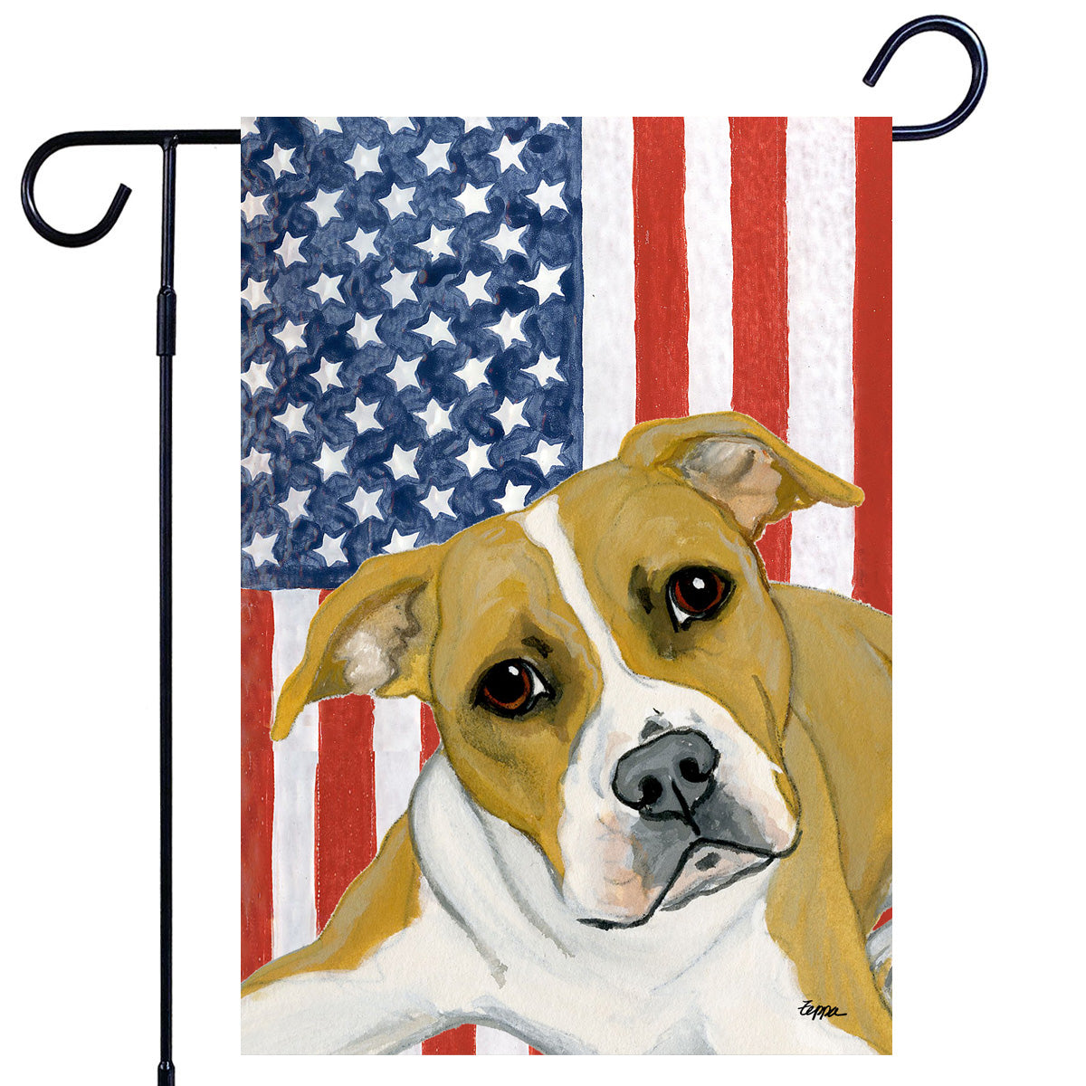Pit Bull Americana Garden Flag