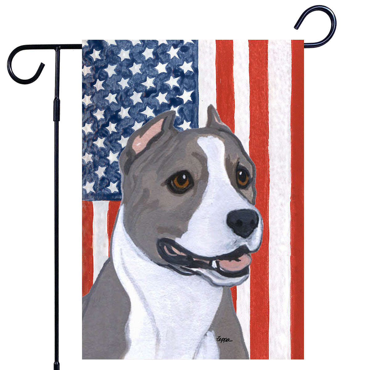 American Staffordshire Terrier Americana Garden Flag