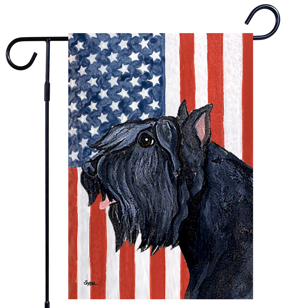 Bouvier Americana Garden Flag