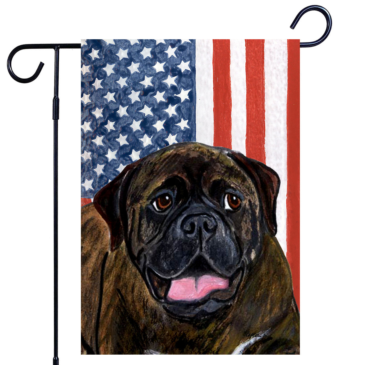 Bullmastiff Americana Garden Flag