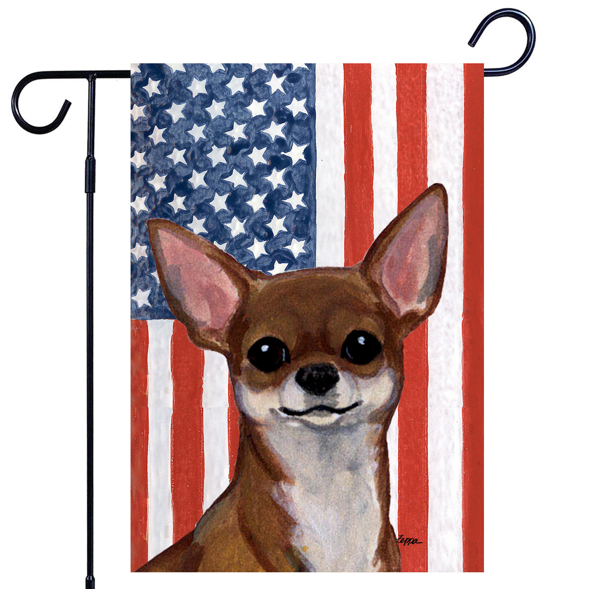 Chihuahua Americana Garden Flag