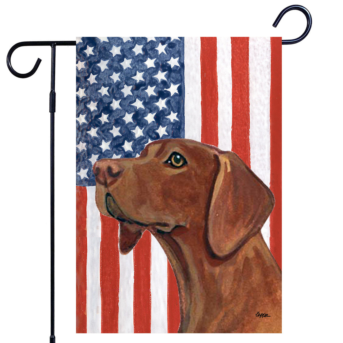 Vizsla Americana Garden Flag