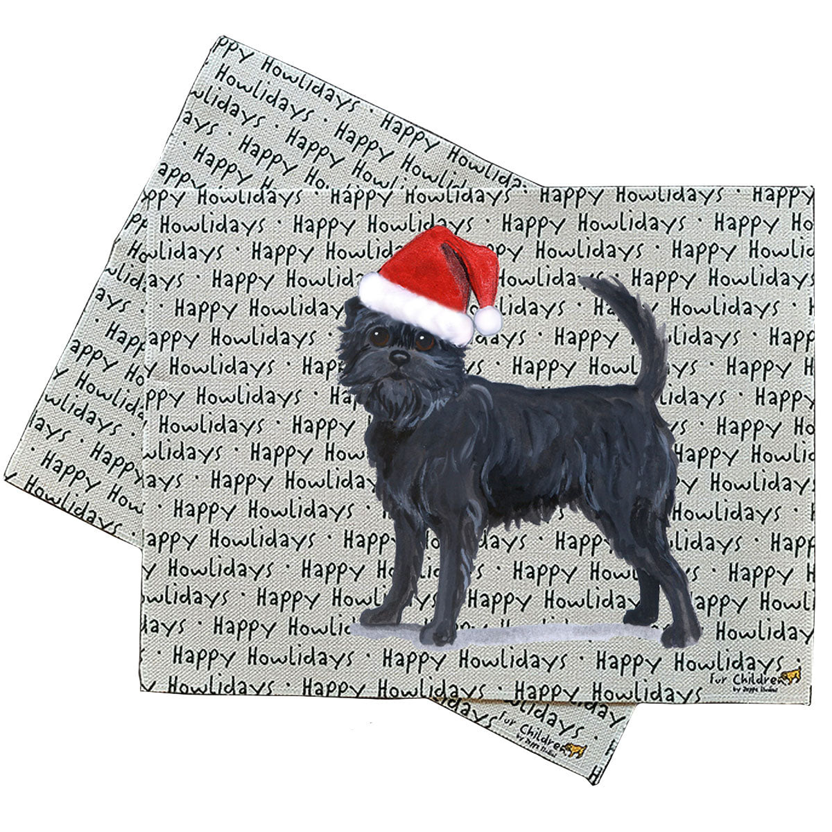 Affenpinscher Howliday Placemats