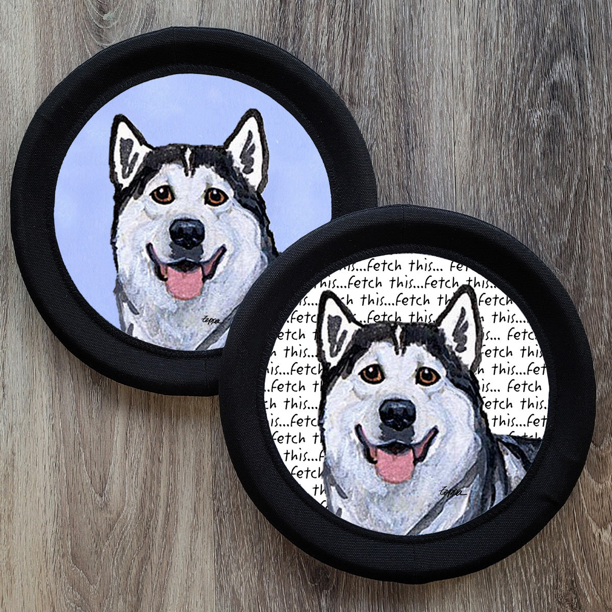 Alaskan Malamute FotoFrisby Flying Disk Dog Toy