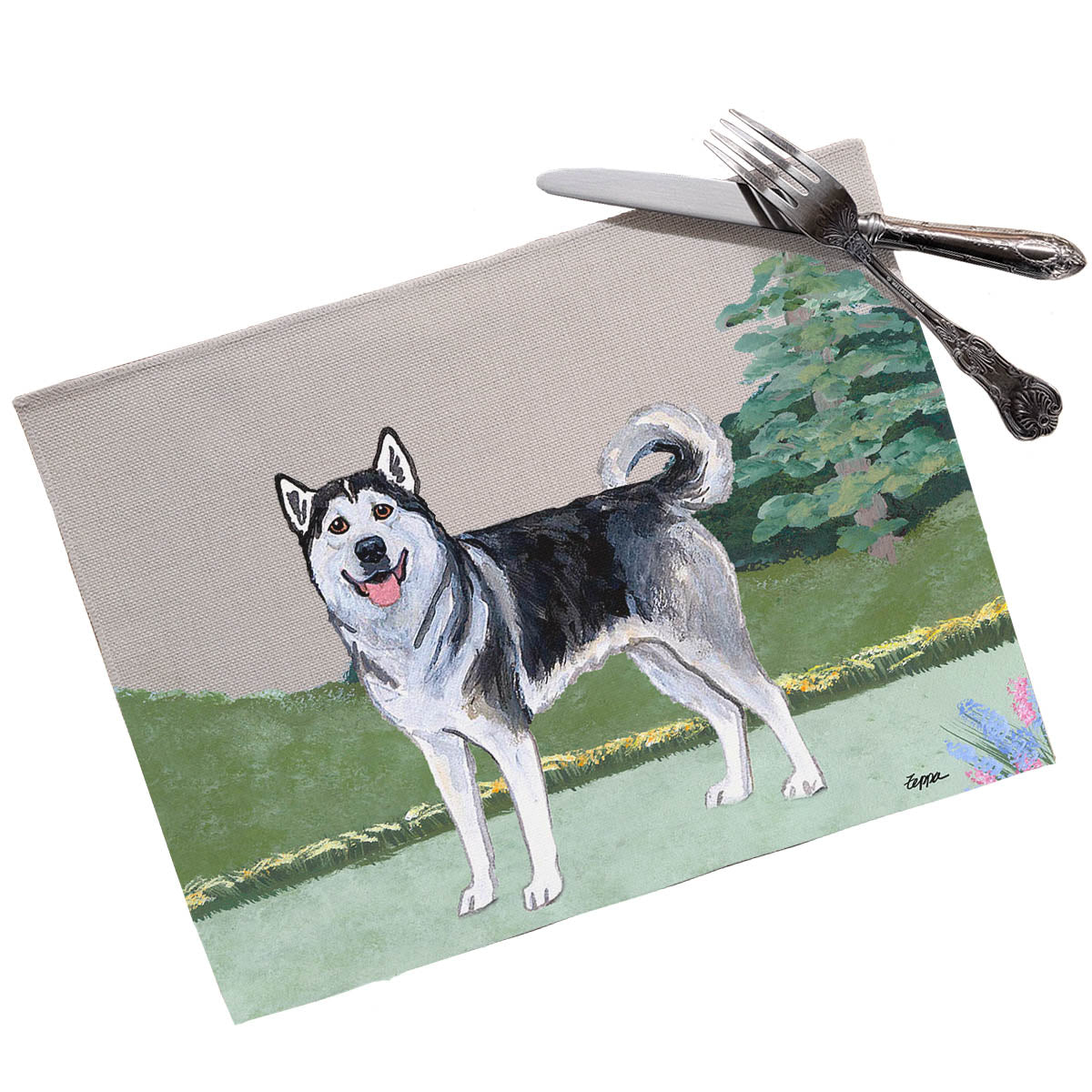 Alaskan Malamute Scenic Placemats