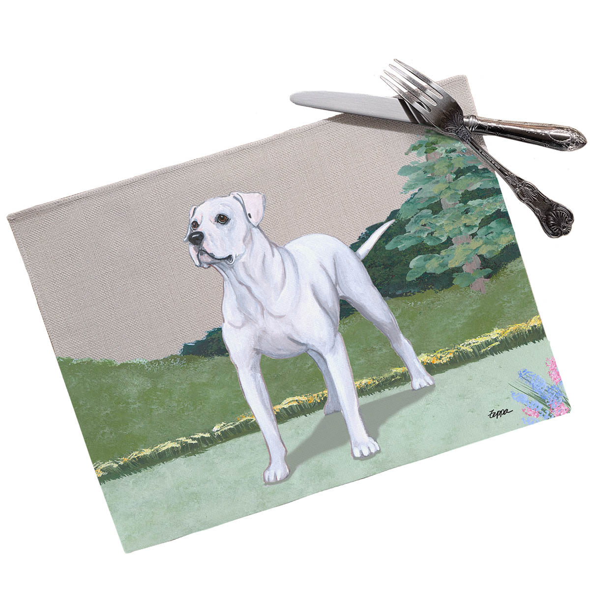 American Bulldog Scenic Placemats