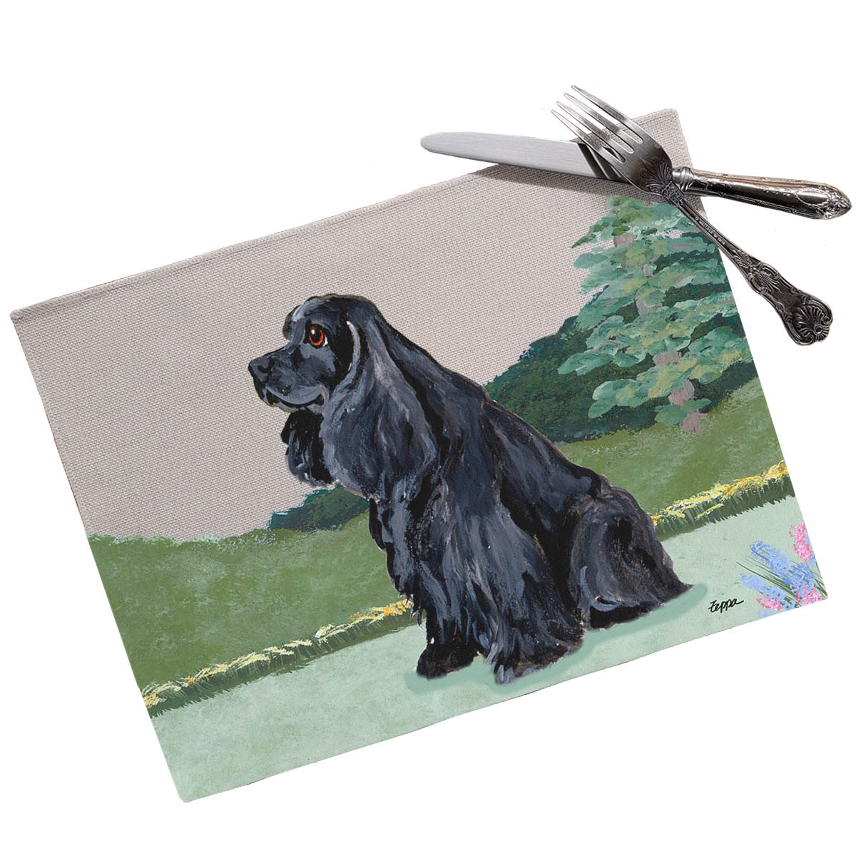 American Cocker Spaniel Scenic Placemats