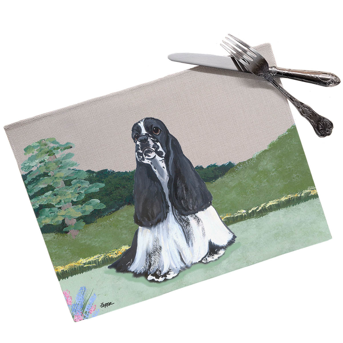 American Cocker Spaniel Scenic Placemats