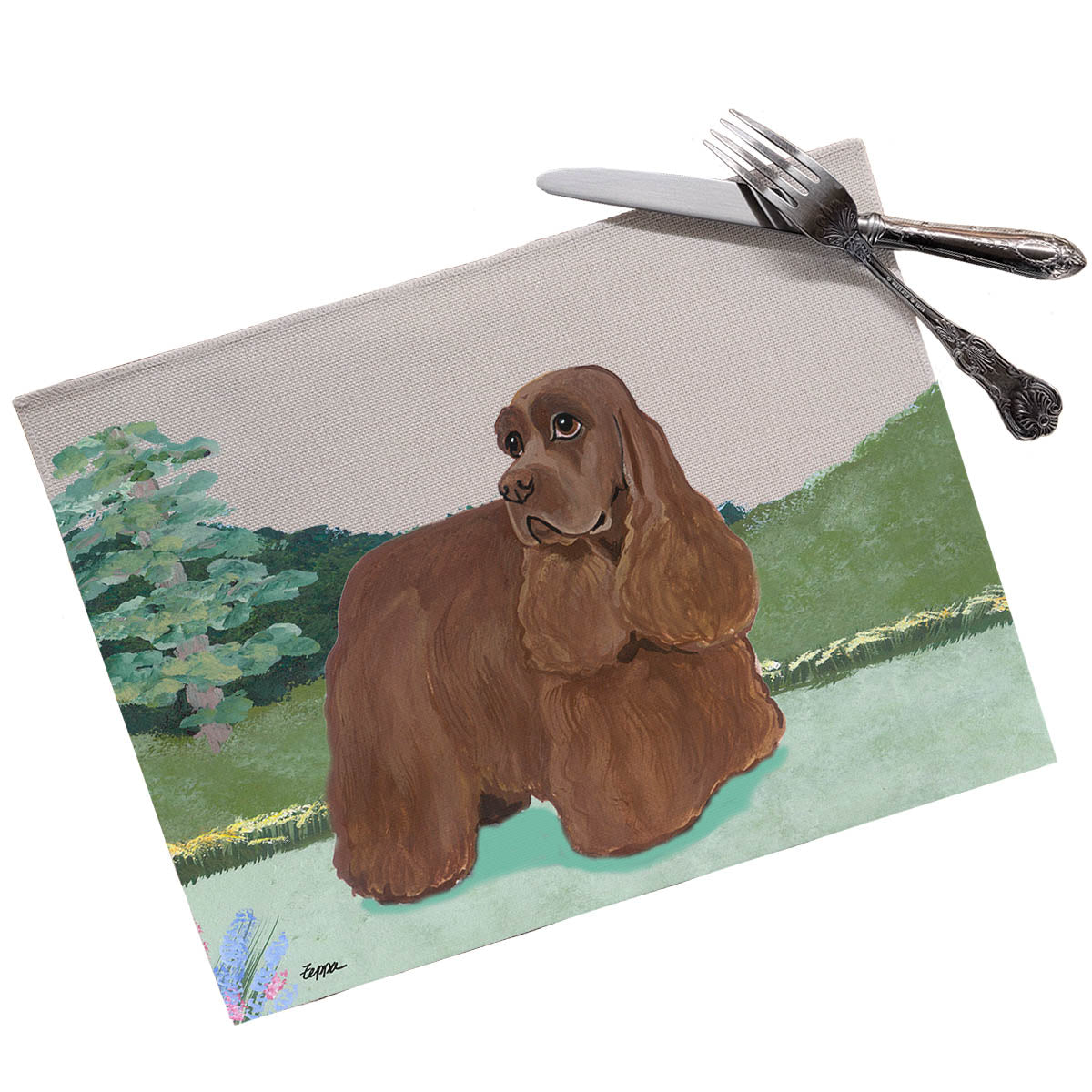 American Cocker Spaniel Scenic Placemats