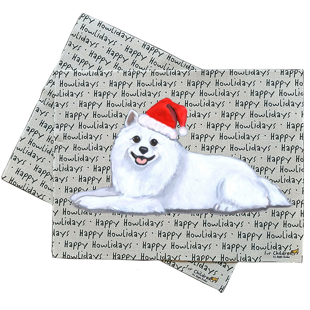 American Eskimo Dog Howliday Placemats