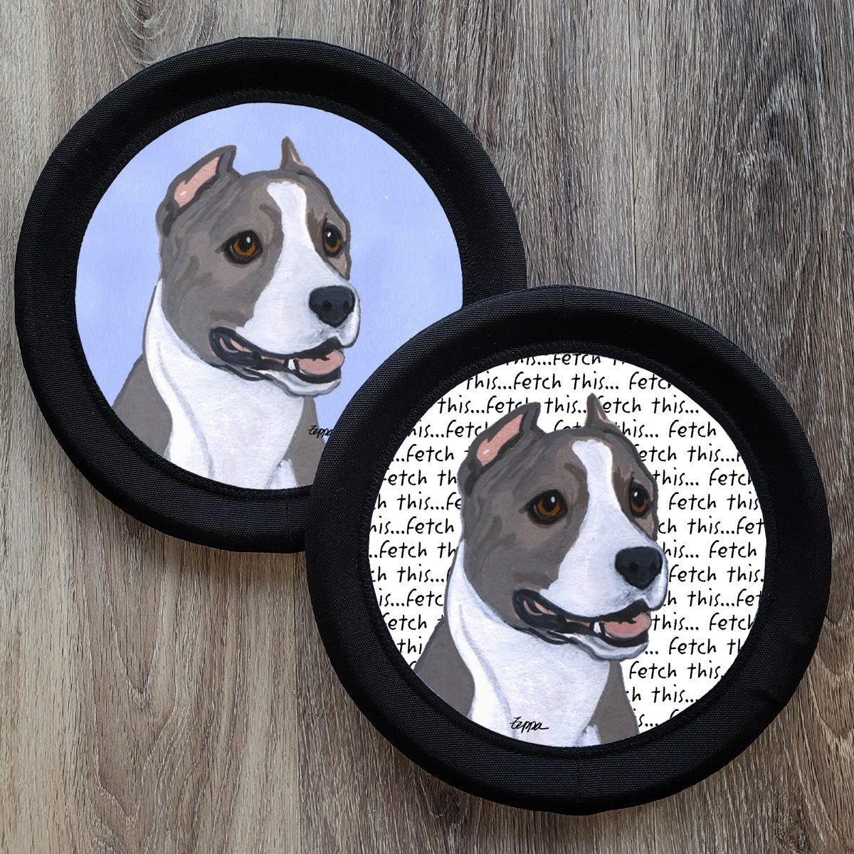 American Staffordshire Terrier FotoFrisby Flying Disk Dog Toy