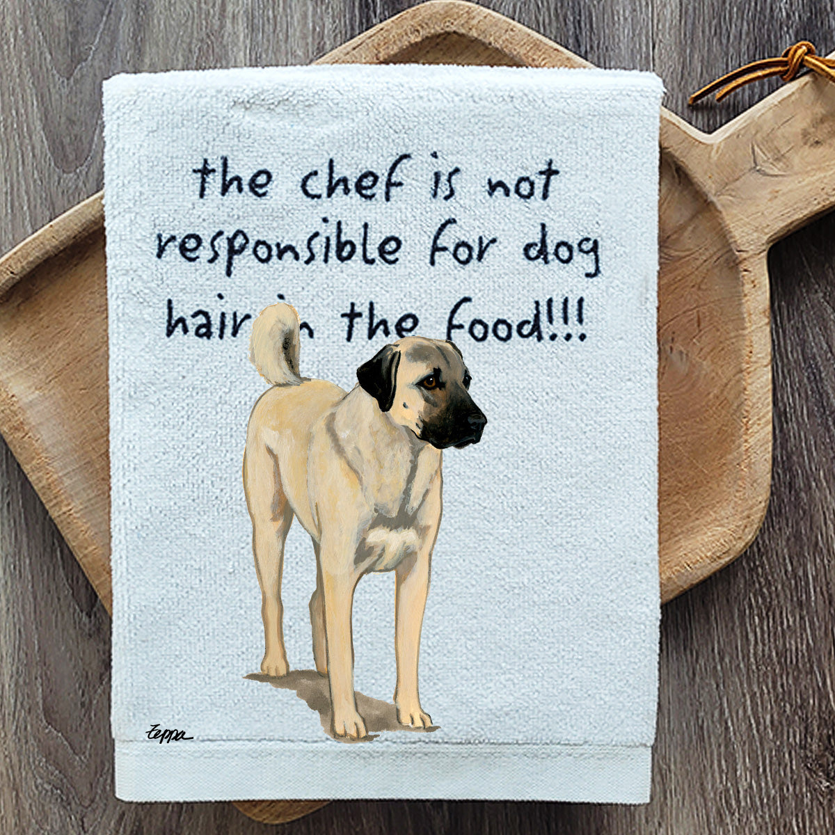 Pawsitively Adorable Anatolian Shepherd Kitchen Towel