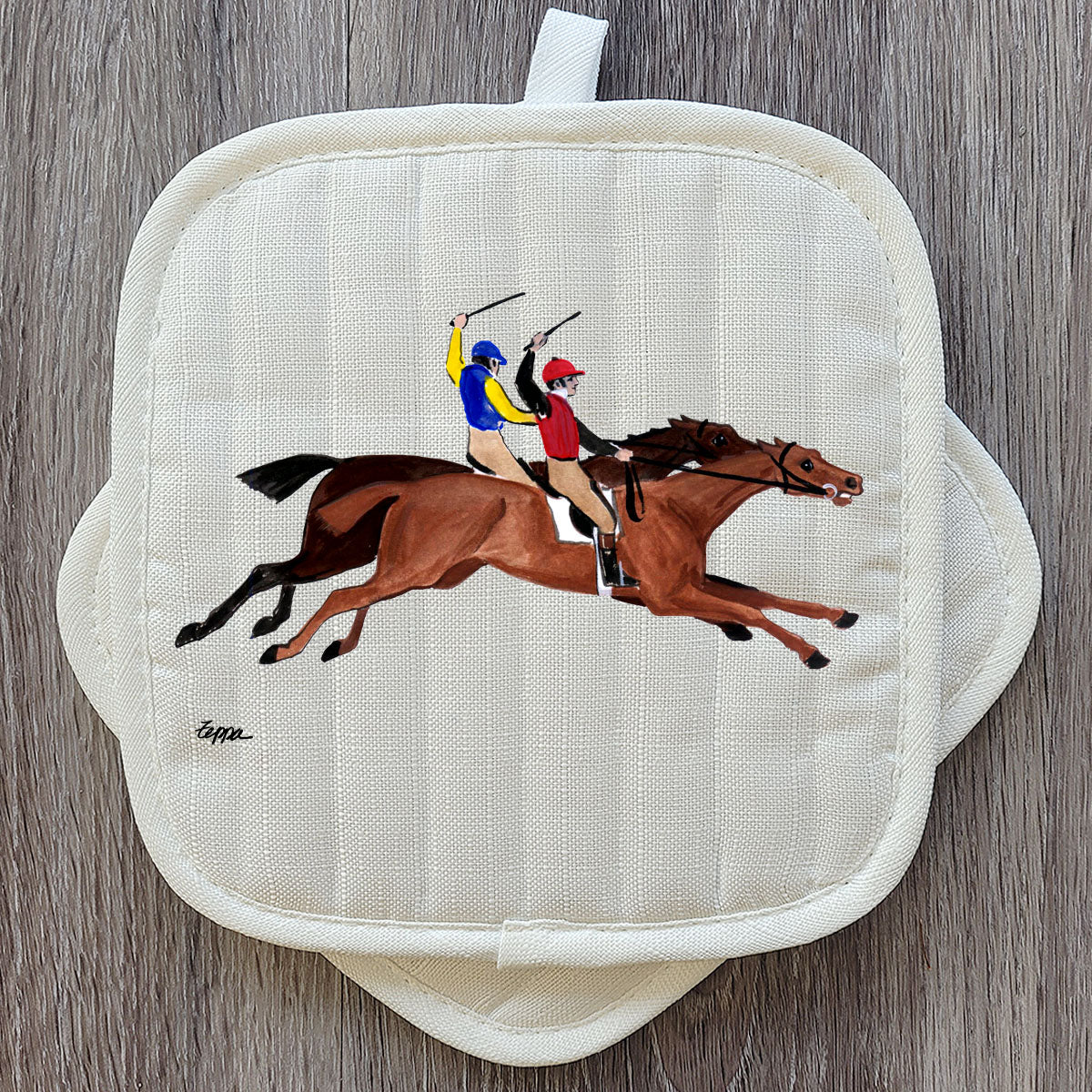 Antique Racers Pot Holder Set