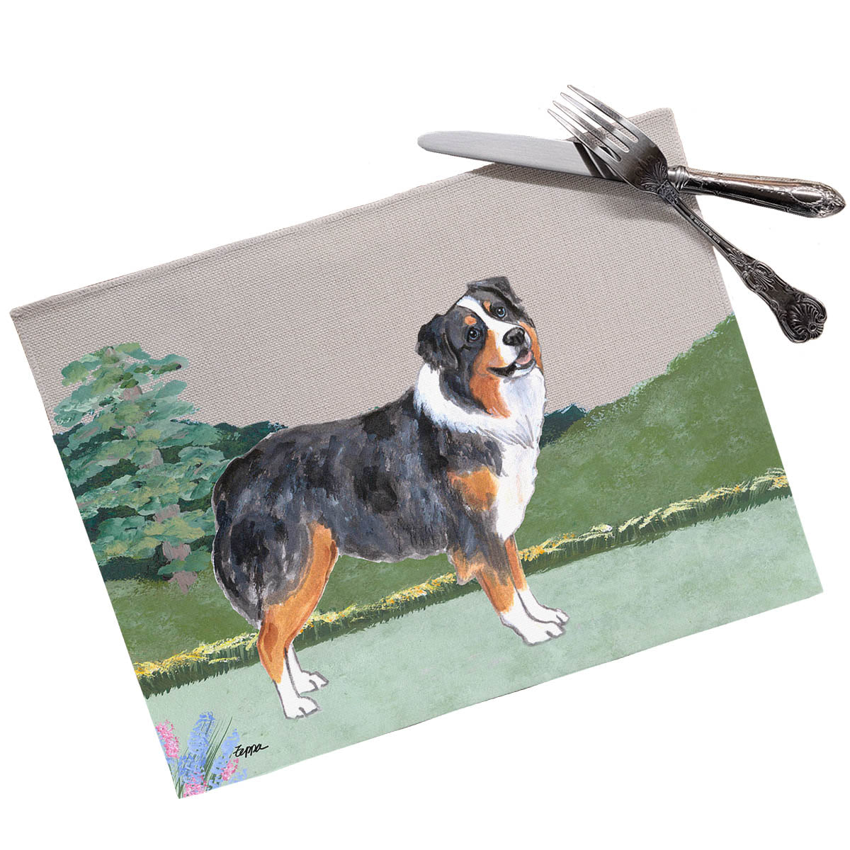 Australian Shepherd Scenic Placemats