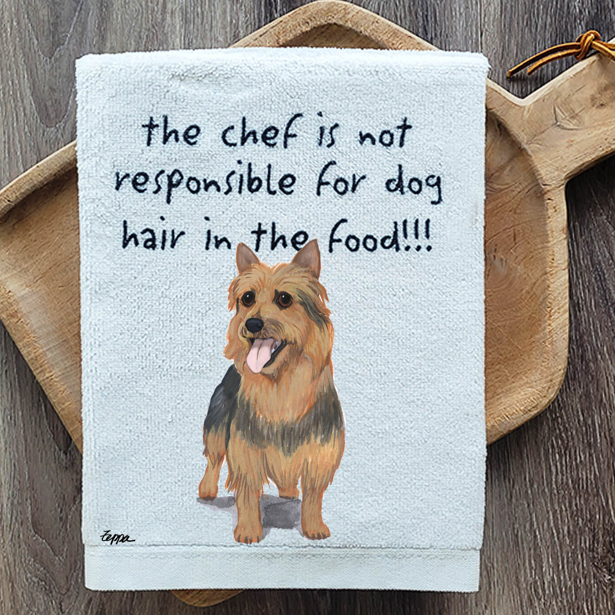 Pawsitively Adorable Australian Terrier Kitchen Towel