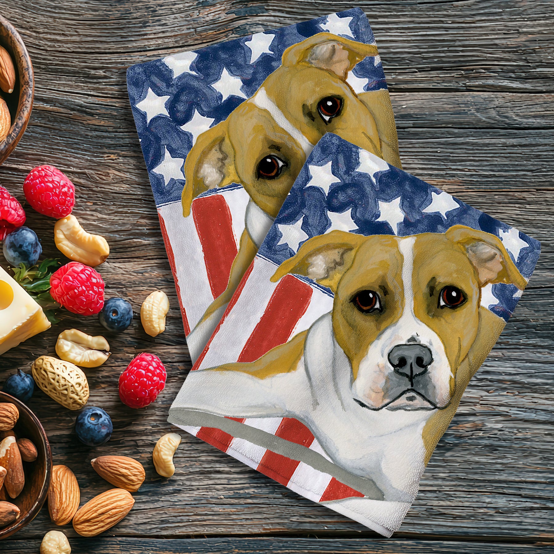 Pit Bull Americana Kitchen Towel Set