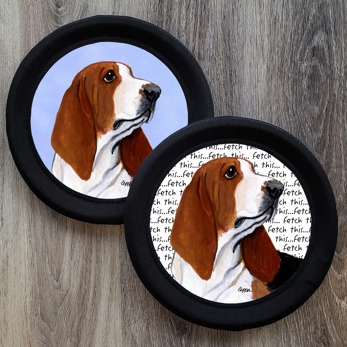 Basset Hound FotoFrisby Flying Disk Dog Toy