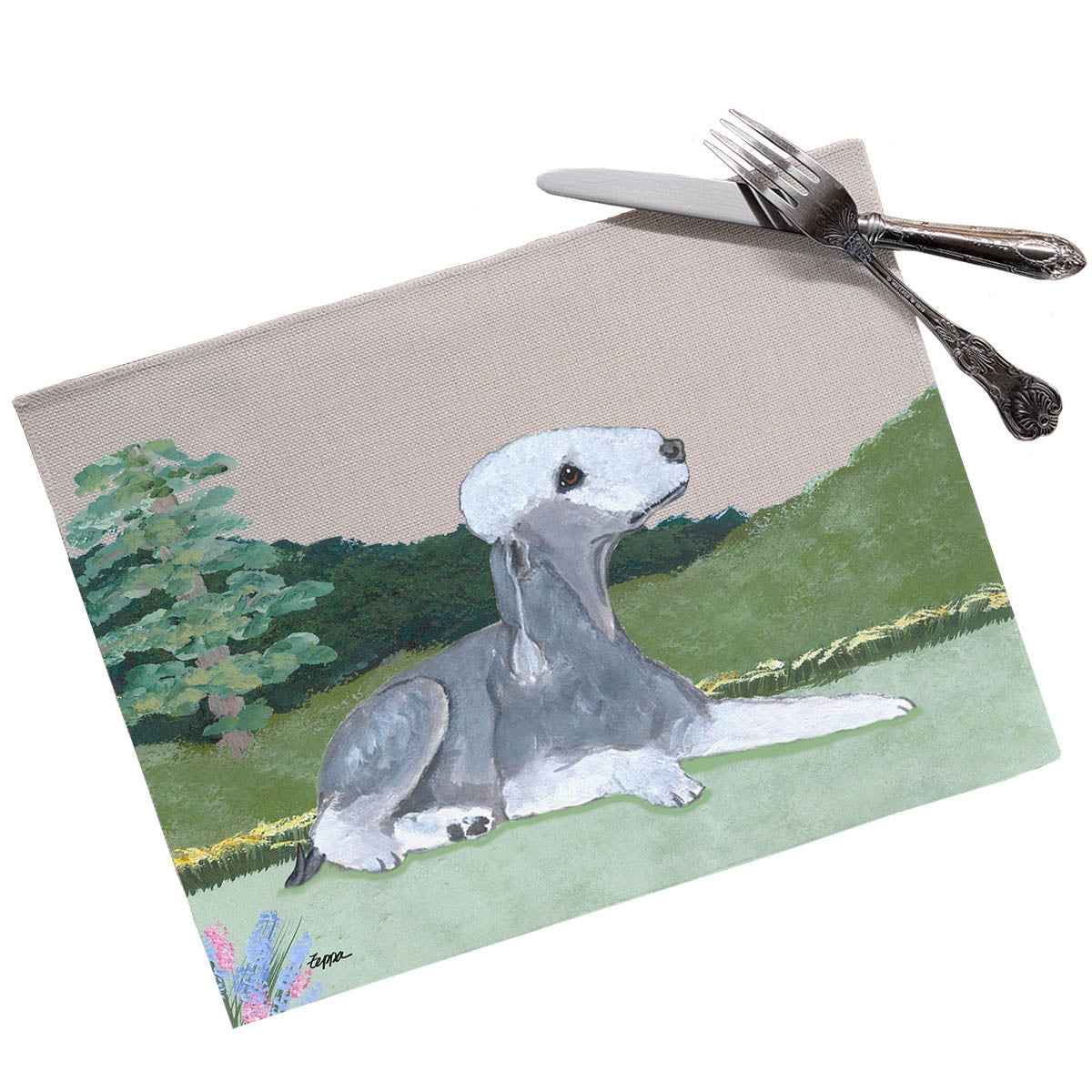 Bedlington Terrier Scenic Placemats