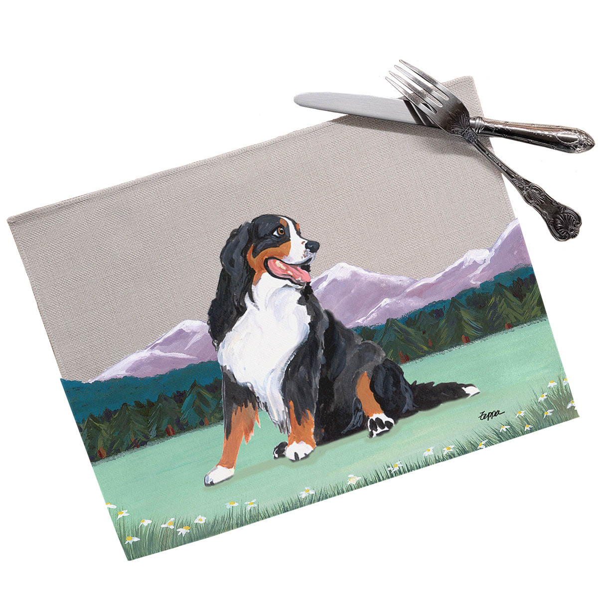 Bernese Mountain Dog Scenic Placemats