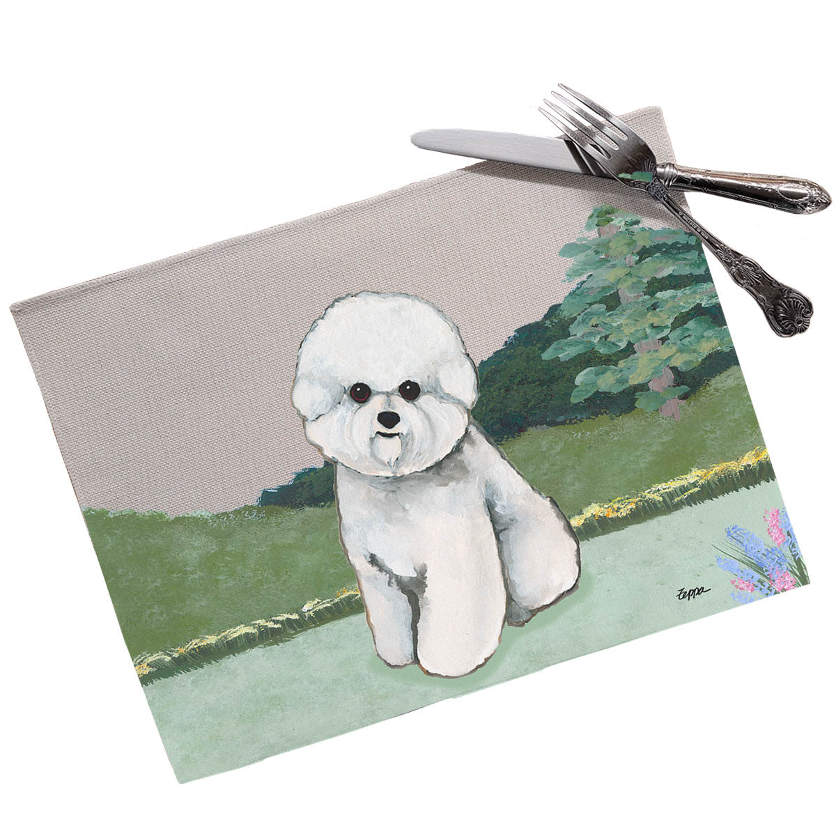 Bichon Frise Scenic Placemats