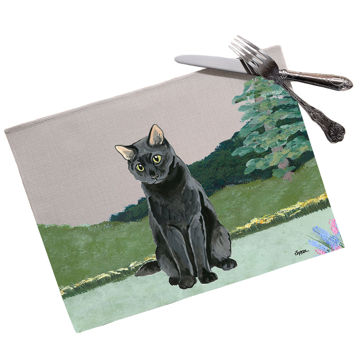 Black Cat Scenic Placemats