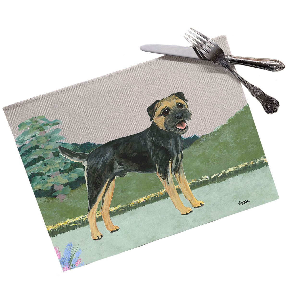 Border Terrier Scenic Placemats