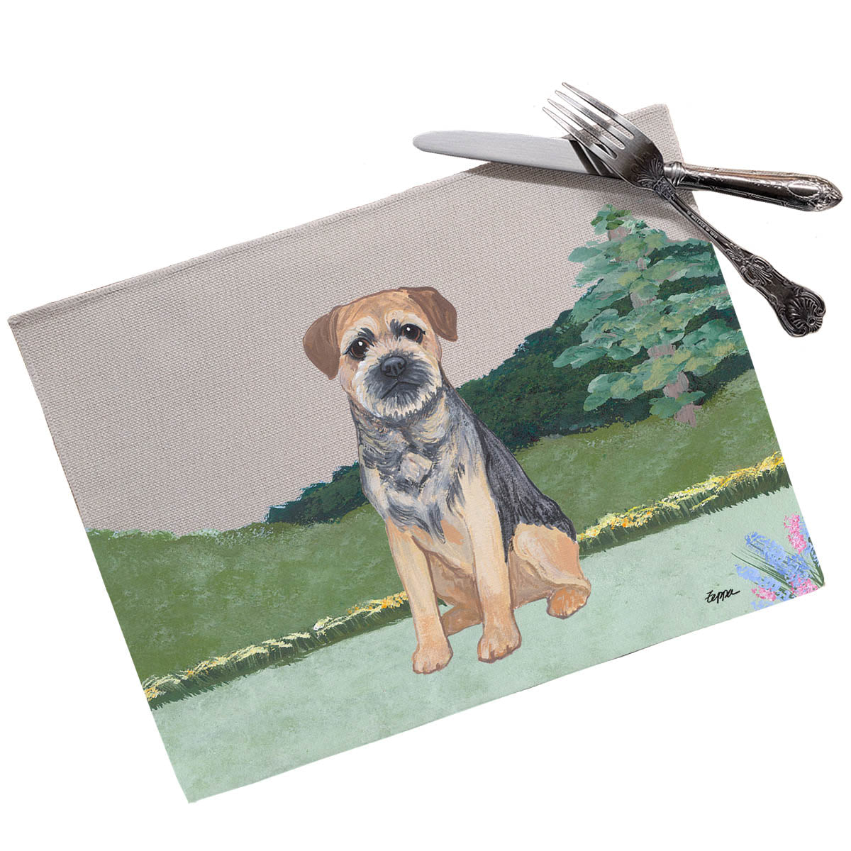 Border Terrier Scenic Placemats