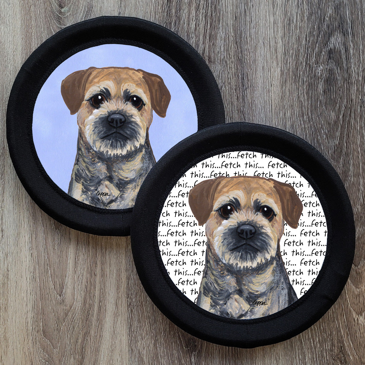 Border Terrier FotoFrisby Flying Disk Dog Toy