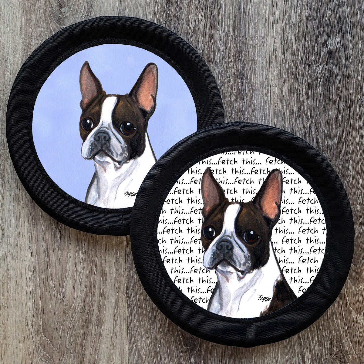 Boston Terrier FotoFrisby Flying Disk Dog Toy