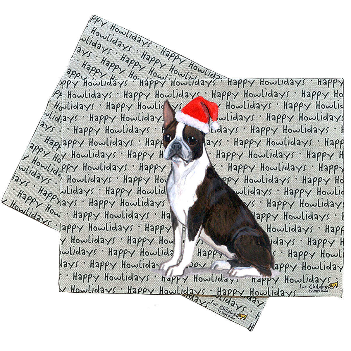 Boston Terrier Howliday Placemats