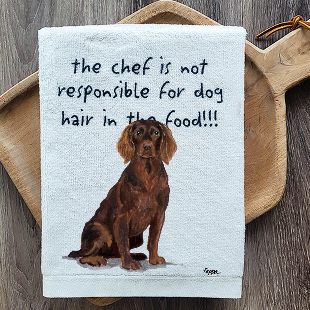 Pawsitively Adorable Boykin Spaniel Kitchen Towel