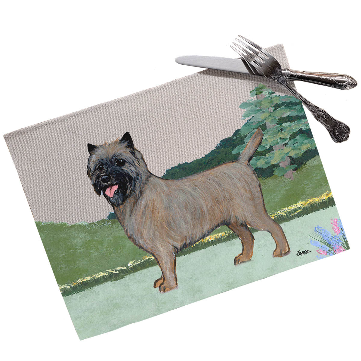 Cairn Terrier Scenic Placemats