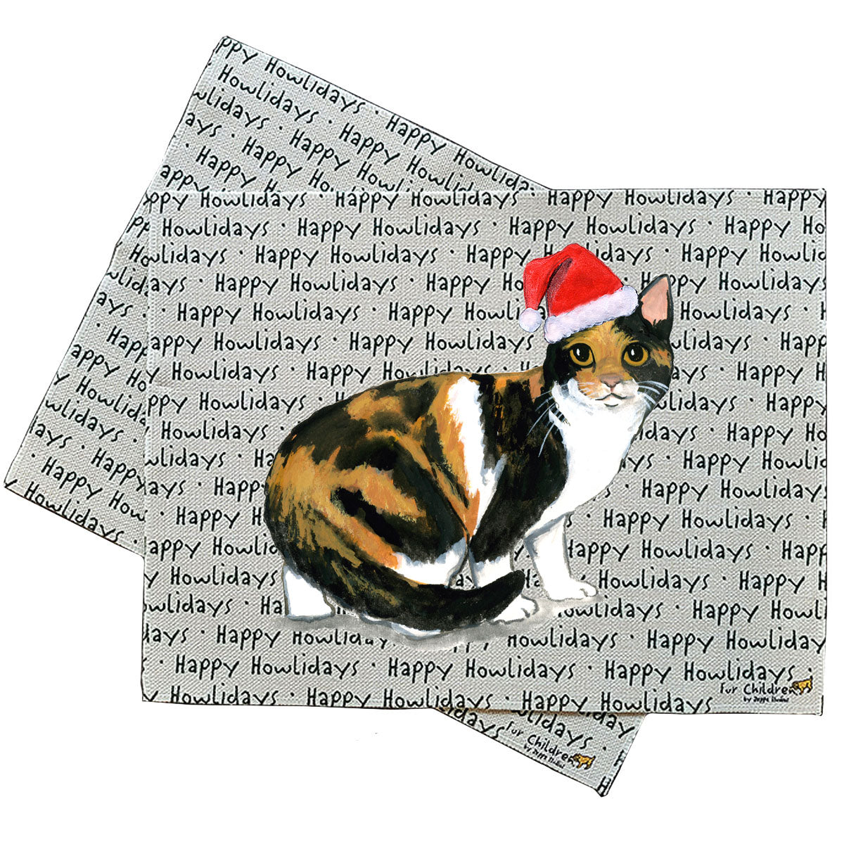 Calico Cat  Howliday Placemats