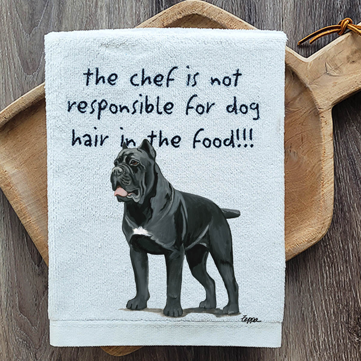 Pawsitively Adorable Cane Corso Kitchen Towel