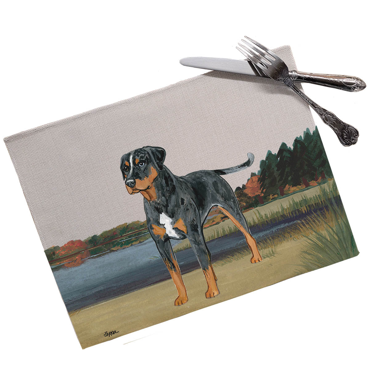 Catahoula Leopard Dog Scenic Placemats