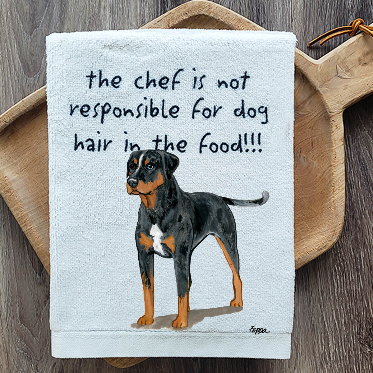 Pawsitively Adorable Catahoula Leopard Dog Kitchen Towel