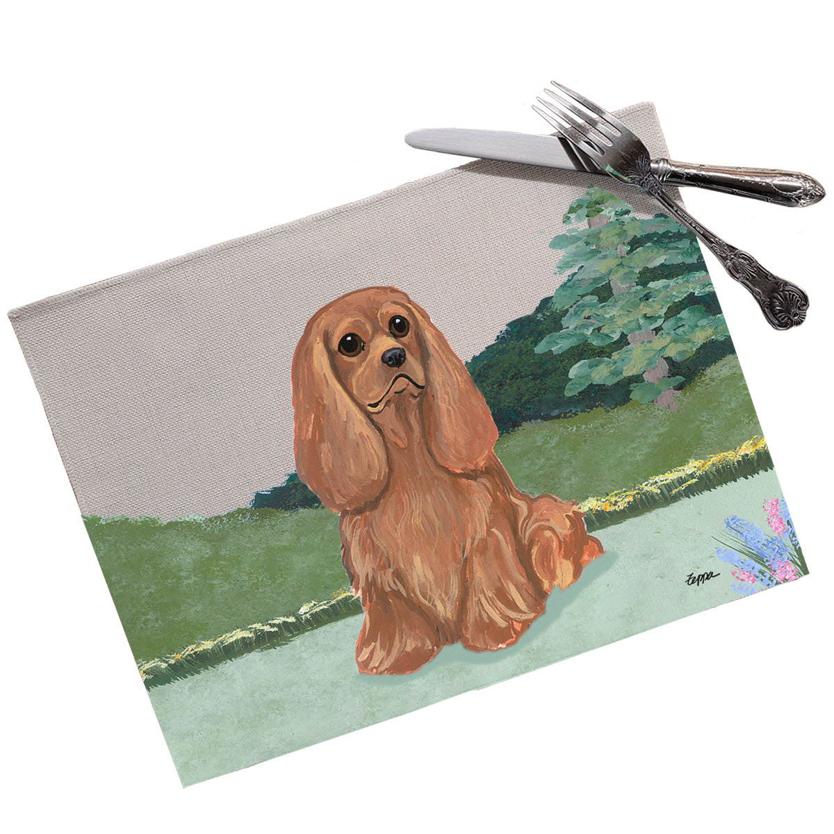 Cavalier King Charles Spaniel Scenic Placemats