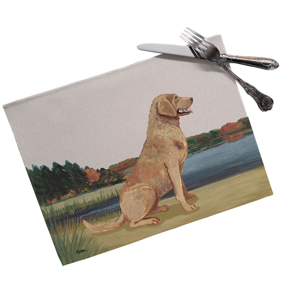 Chesapeake Bay Retriever Scenic Placemats