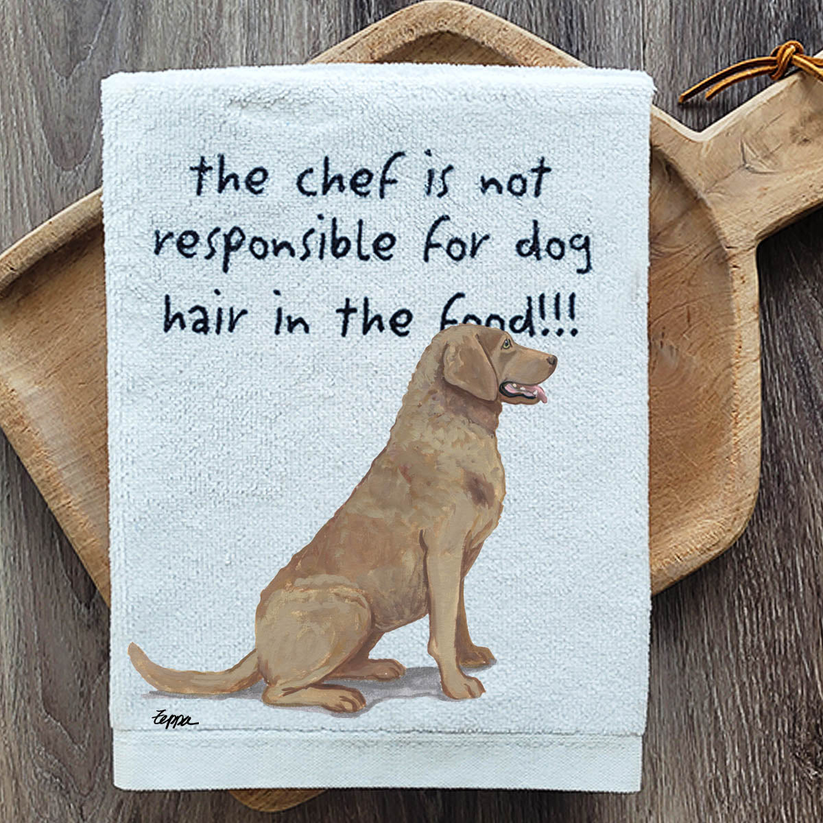 Pawsitively Adorable Chesapeake Bay Retriever Kitchen Towel