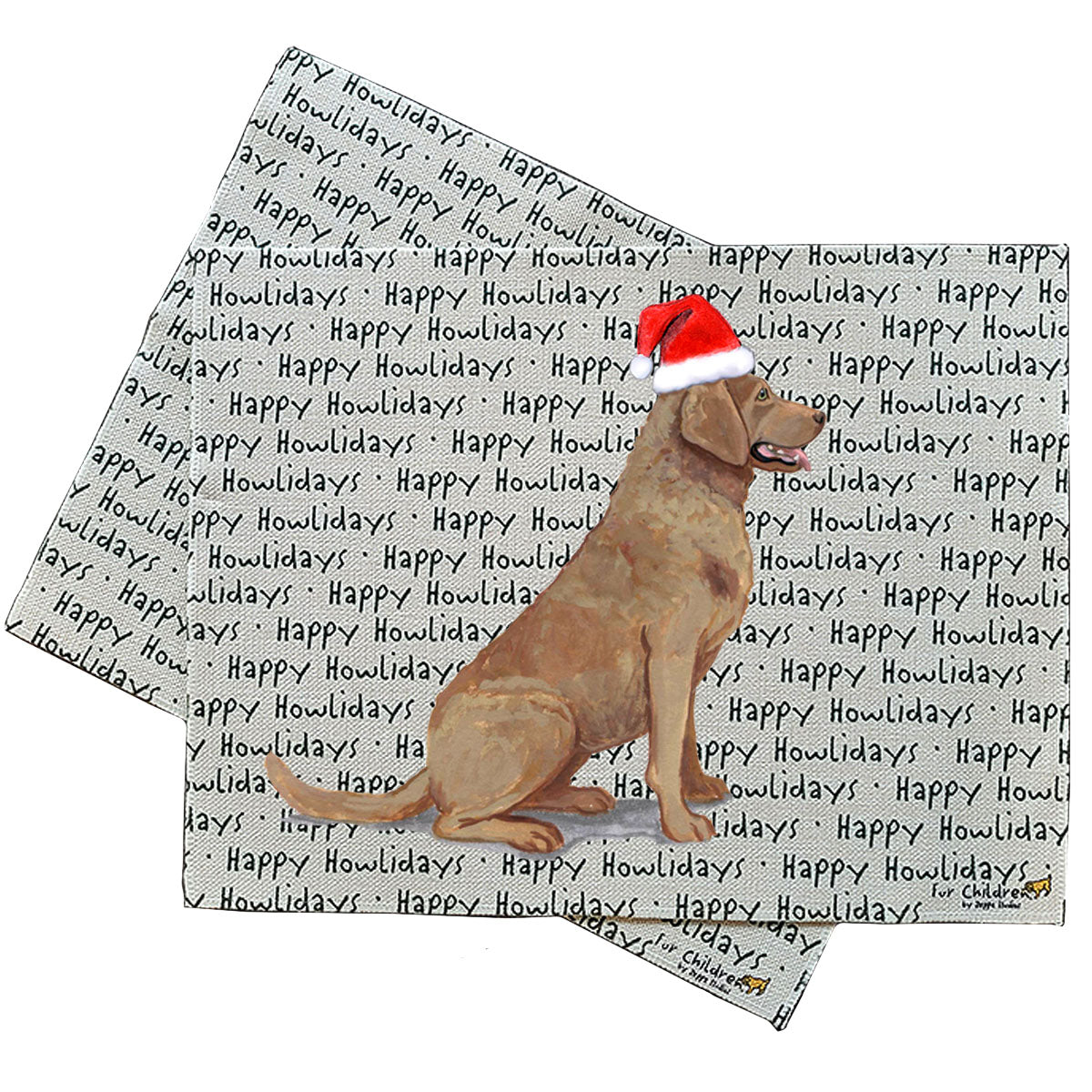 Chesapeake Bay Retriever Howliday Placemats