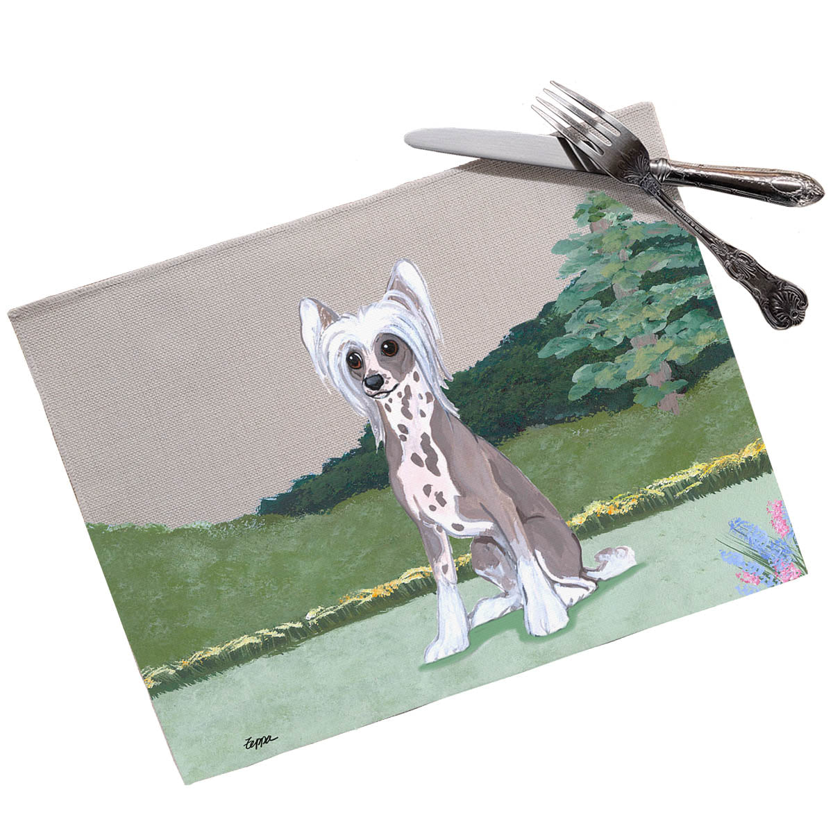 Chinese Crested Scenic Placemats