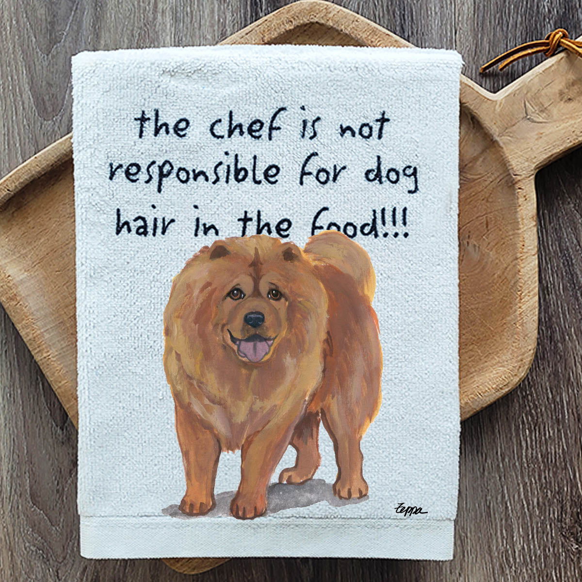 Pawsitively Adorable Chow Chow Kitchen Towel