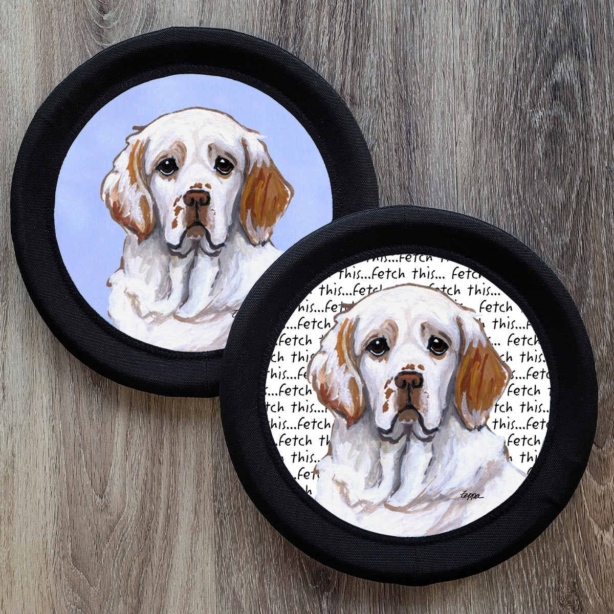 Clumber Spaniel FotoFrisby Flying Disk Dog Toy