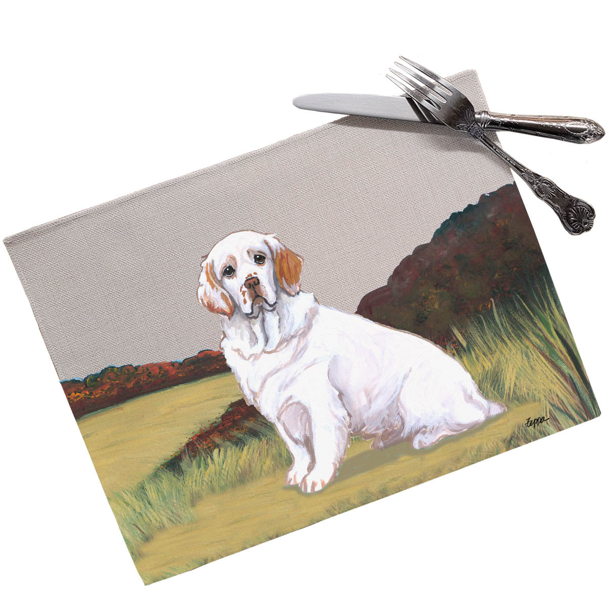 Clumber Spaniel Scenic Placemats