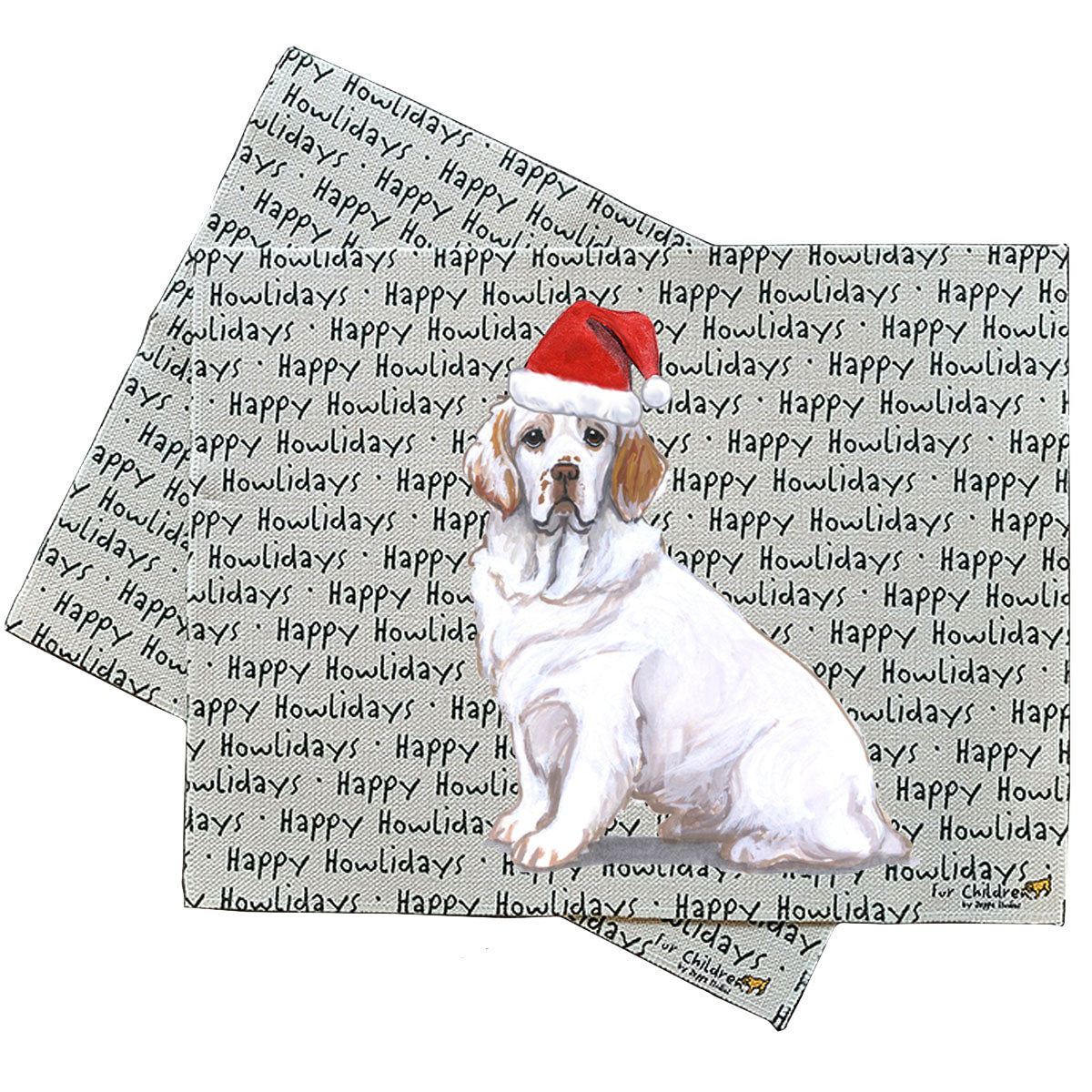 Clumber Spaniel Howliday Placemats