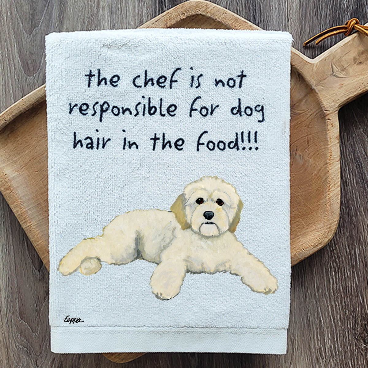 Pawsitively Adorable Cockapoo Kitchen Towel