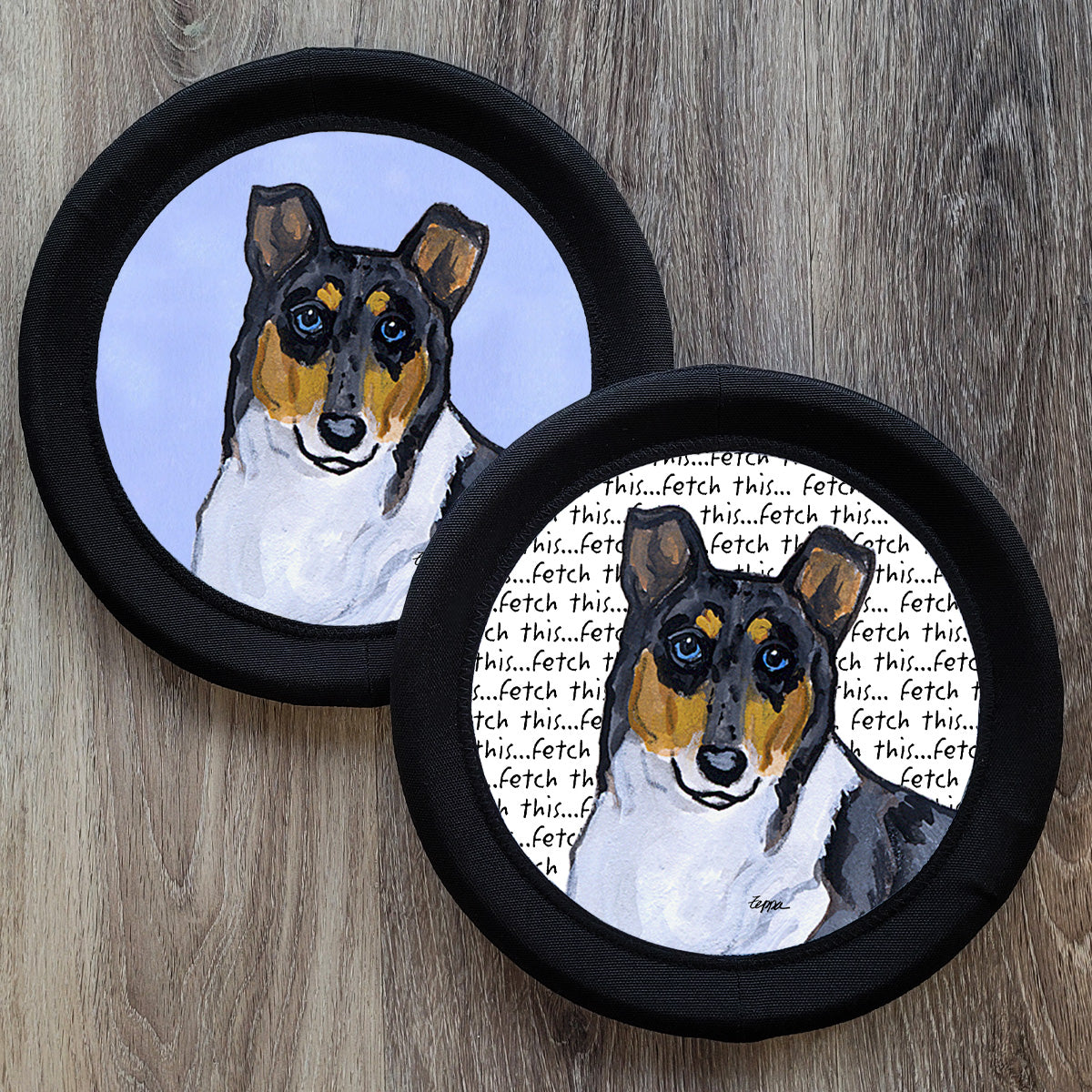 Smooth Collie FotoFrisby Flying Disk Dog Toy