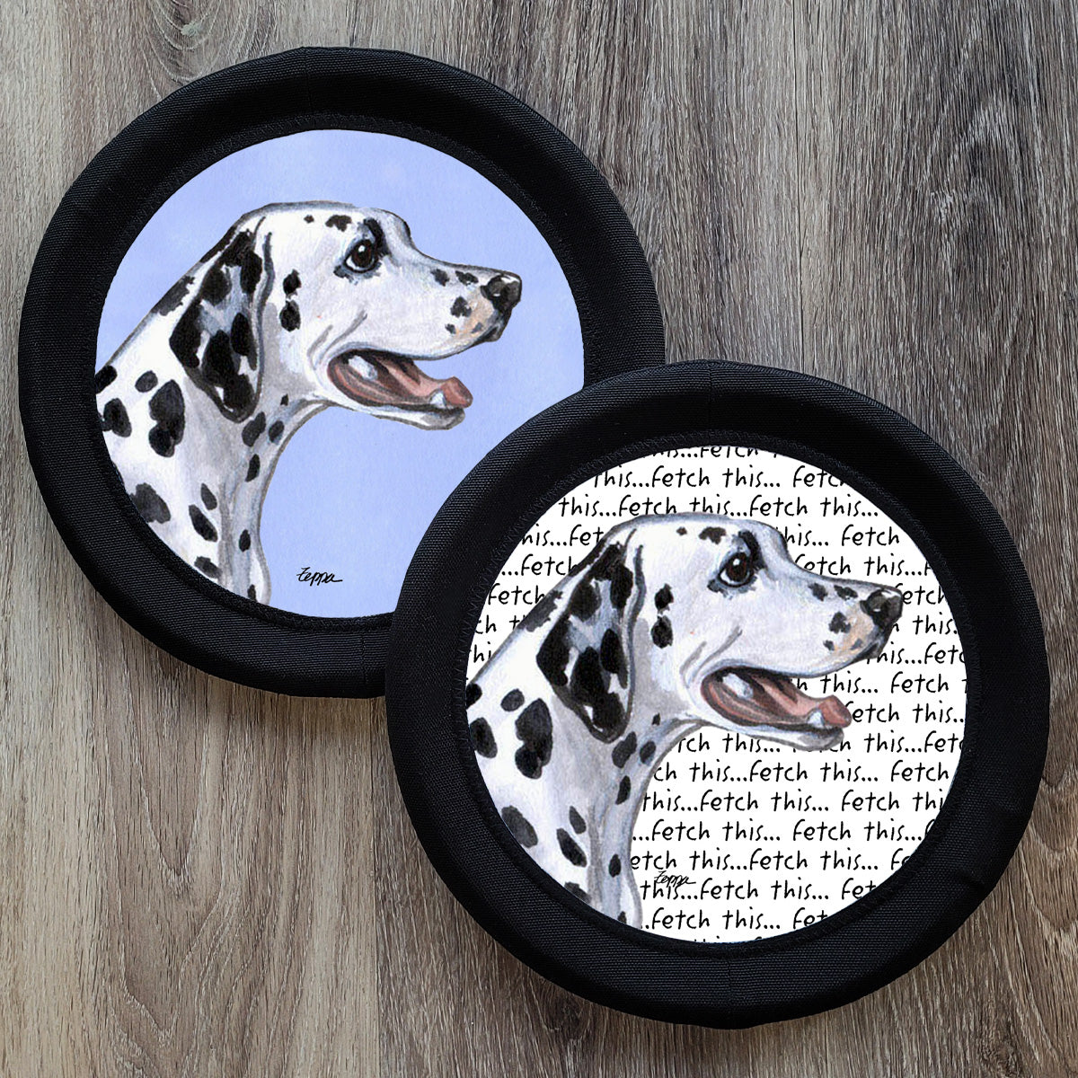 Dalmatian FotoFrisby Flying Disk Dog Toy