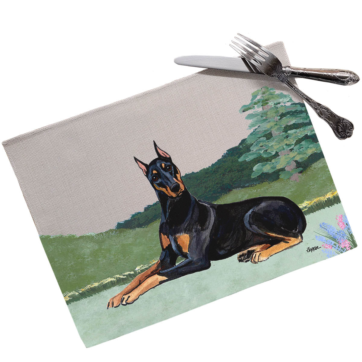 Doberman Pinscher Scenic Placemats