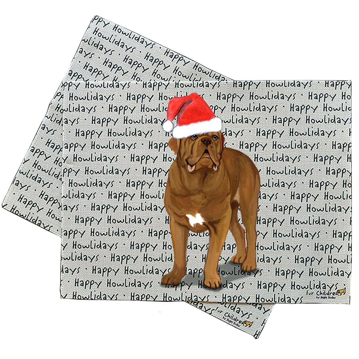 Dogue de Bordeaux Howliday Placemats